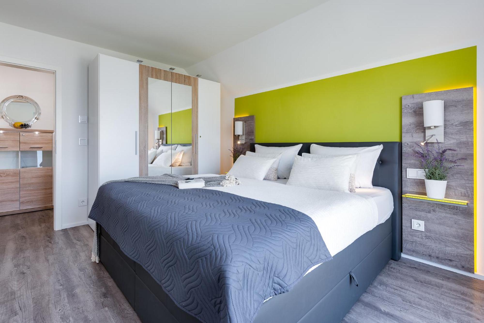 Fewo Kapitaen James Cook By Seeblick Ferien Oro, Wasserbett, E-Ladesaeule, Olpenitz Bagian luar foto